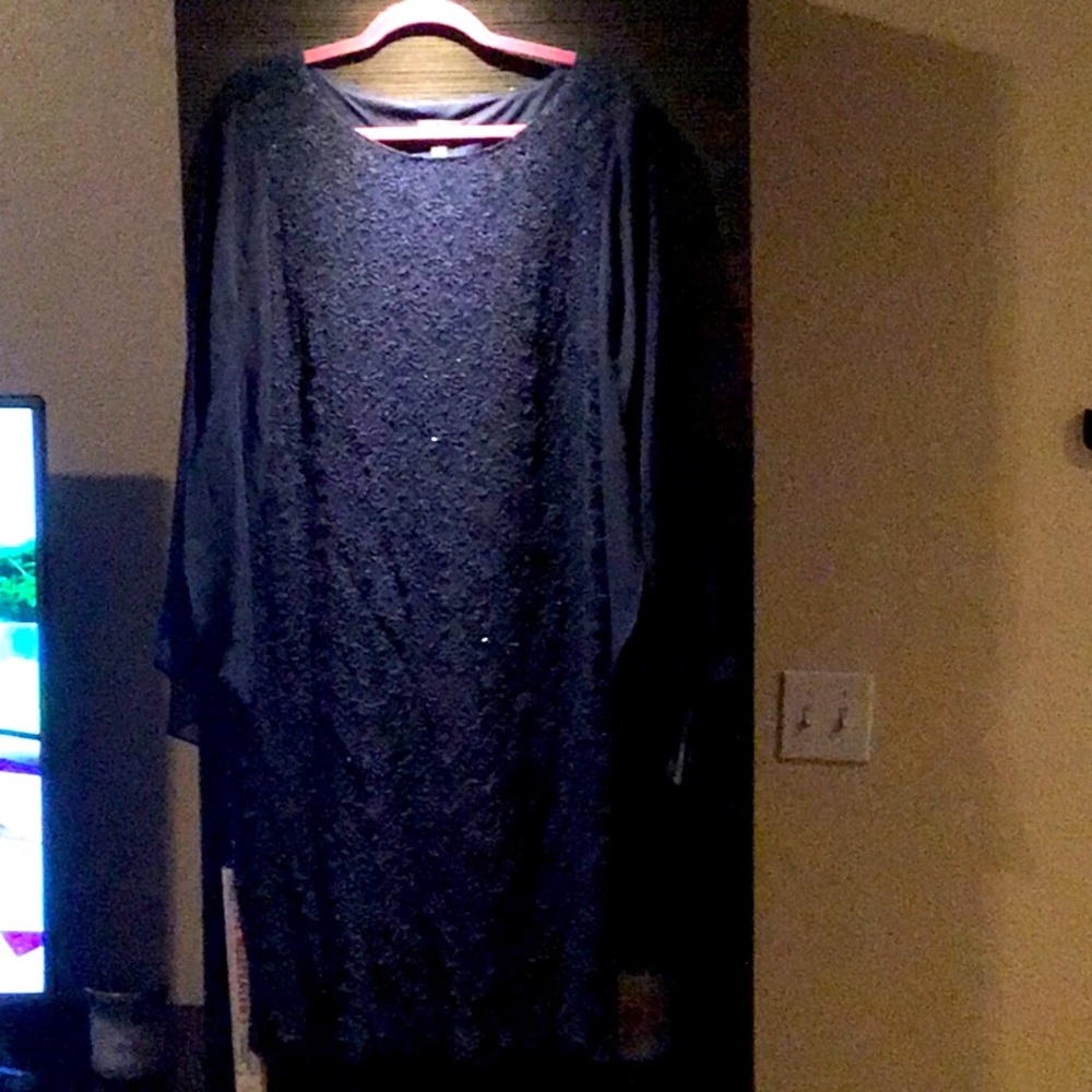Navy blue cocktail dress